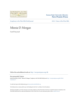 Minnie D. Morgan - New Prairie Press