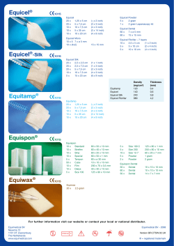 Equicel® Equicel® Equitamp® Equiwax® Equispon®