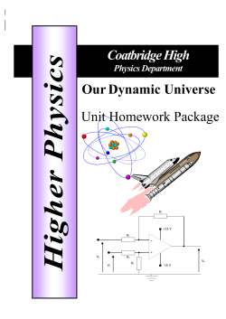 Homework Package - Coatbridge High School