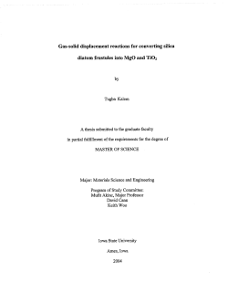 Gas-solid displacement reactions