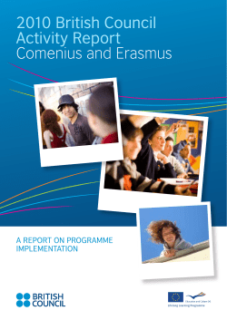 2010 British Council Activity Report Comenius