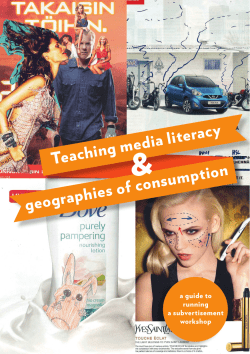 Teaching media literacy geographies of consumption