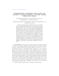 Interpretable classifiers using rules and Bayesian analysis: Building