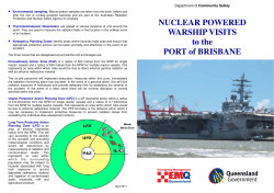 Nuclear Powered Warship Visits to the Port of Brisbane