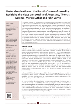 this PDF file - HTS Teologiese Studies / Theological Studies