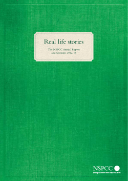 PDF / 1 MB Real life stories Annual Report and Accounts
