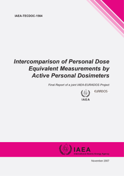 Intercomparison of Personal Dose Equivalent Measurements by