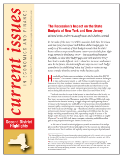 The Recession`s Impact on the State Budgets of