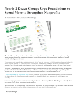 Nearly 2 Dozen Groups Urge Foundations to Spend More to