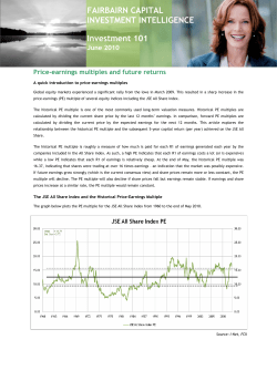 Price-Earnings Multiples and Future Returns