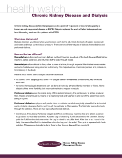 health watch - Renal Specialists of Houston