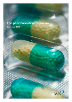 The pharmaceutical physician - Faculty of Pharmaceutical Medicine