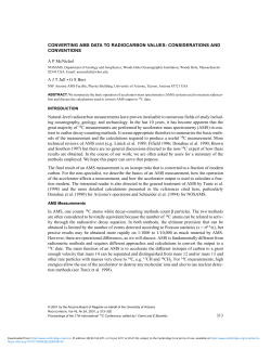 313 CONVERTING AMS DATA TO RADIOCARBON VALUES