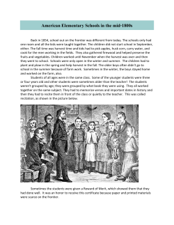 American Elementary Schools in the mid