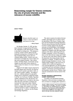 Determining margin for futures constrcts: the role of