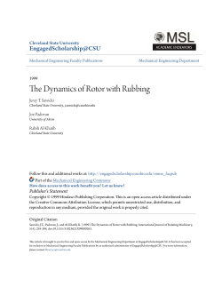 The Dynamics of Rotor with Rubbing