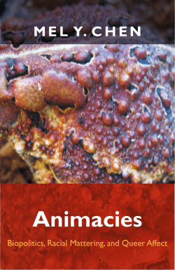 Animacies - Duke University Press