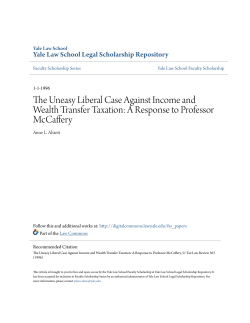 The Uneasy Liberal Case Against Income and Wealth Transfer