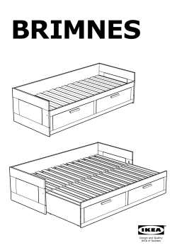 BRIMNES Day-bed frame with 2 drawers