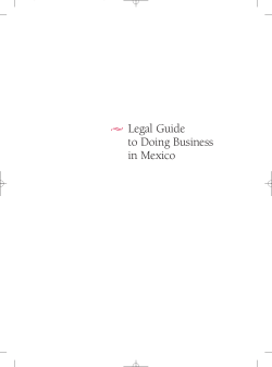 Legal Guide to Doing Business in Mexico