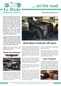 Spring 2004 - Le Riche Automobile