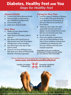 pdf Diabetes, Healthy Feet and You: Brochure/poster for clinician