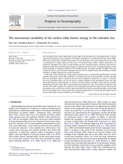 The interannual variability of the surface eddy kinetic energy in the