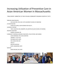 Increasing Utilization of Preventive Care in Asian American Women