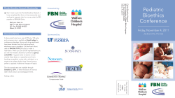 the brochure - Florida Bioethics Network