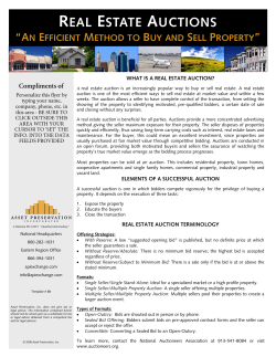 Real Estate Auctions - Asset Preservation, Inc.