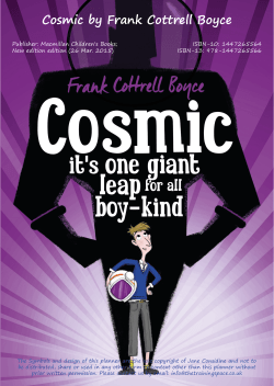 Cosmic by Frank Cottrell Boyce