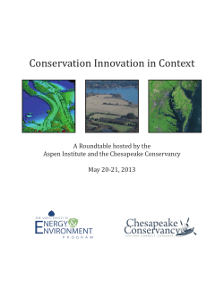 Conservation Innovation in Context