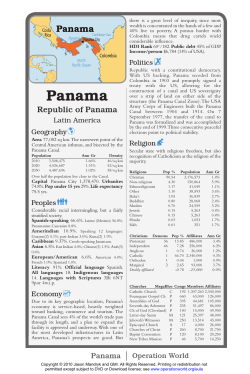 Panama - Hope Missions