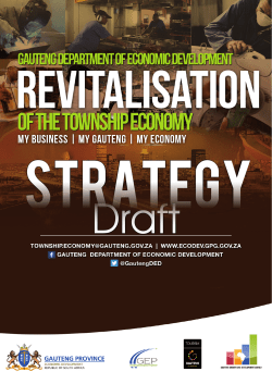 Draft GTER Strat - Gauteng Department of Economic Development
