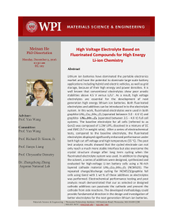 High Voltage Electrolyte Based on Fluorinated Compounds for High