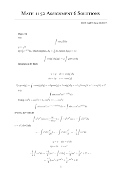 Assignment 6 Solutions