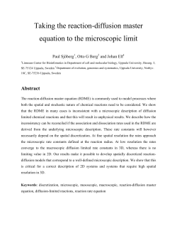 Taking the reaction-diffusion master equation to the microscopic limit