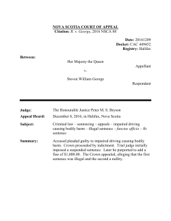 R. v. George, 2016 NSCA 88 Date