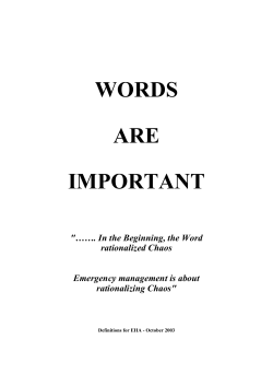 Definitions - World Health Organization