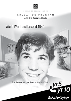 World War II and beyond 1945