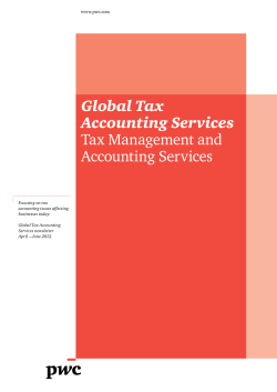 Global Tax Accounting Services Tax Management and Accounting