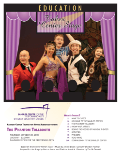 THE PHANTOM TOLLBOOTH - Sandler Center for the Performing Arts