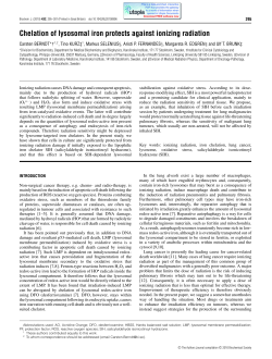 Chelation of lysosomal iron protects against ionizing radiation