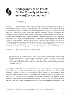 Cartography of an Event: On the Visuality of the