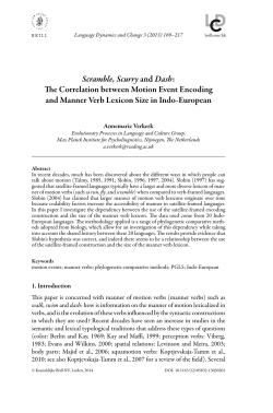Scramble, Scurry and Dash: The Correlation between