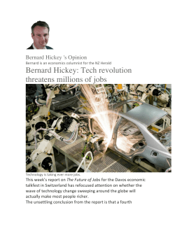 Bernard Hickey: Tech revolution threatens millions of jobs