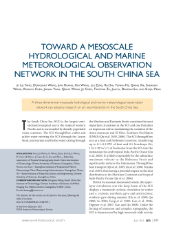 toward a mesoscale hydrological and marine meteorological