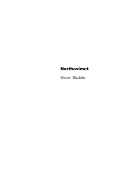 Northavimet User Guide