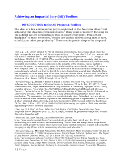 Achieving an Impartial Jury (AIJ) Toolbox