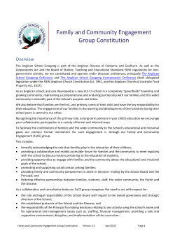 draft constitution - The Anglican School Googong